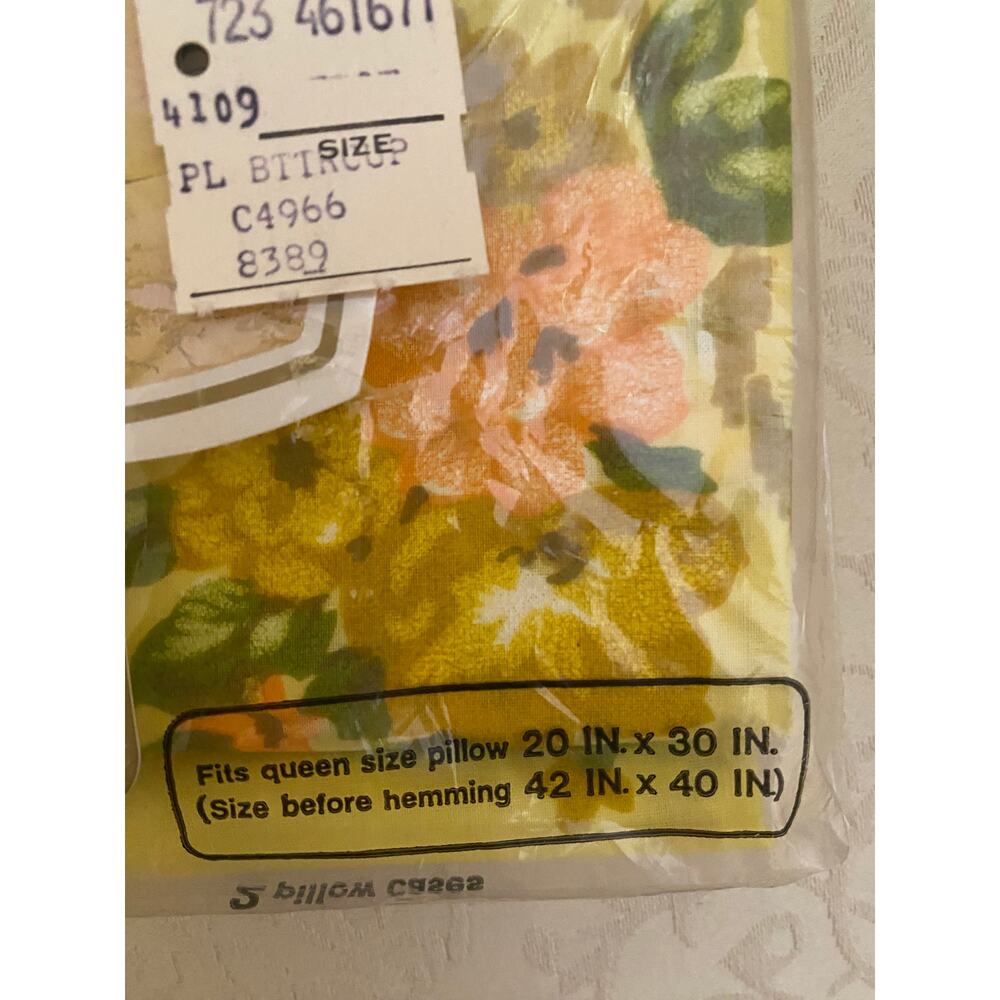 Vintage 70s Springmaid Queen flat sheet NWT